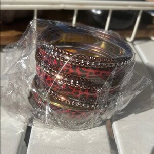 Stylish Red and Gold Bangle set of 15! 🆕